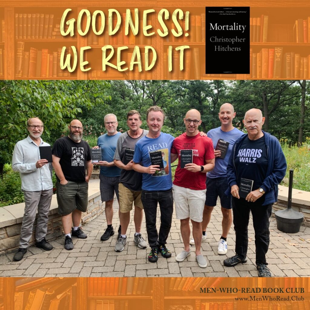 Men who read book club group photo